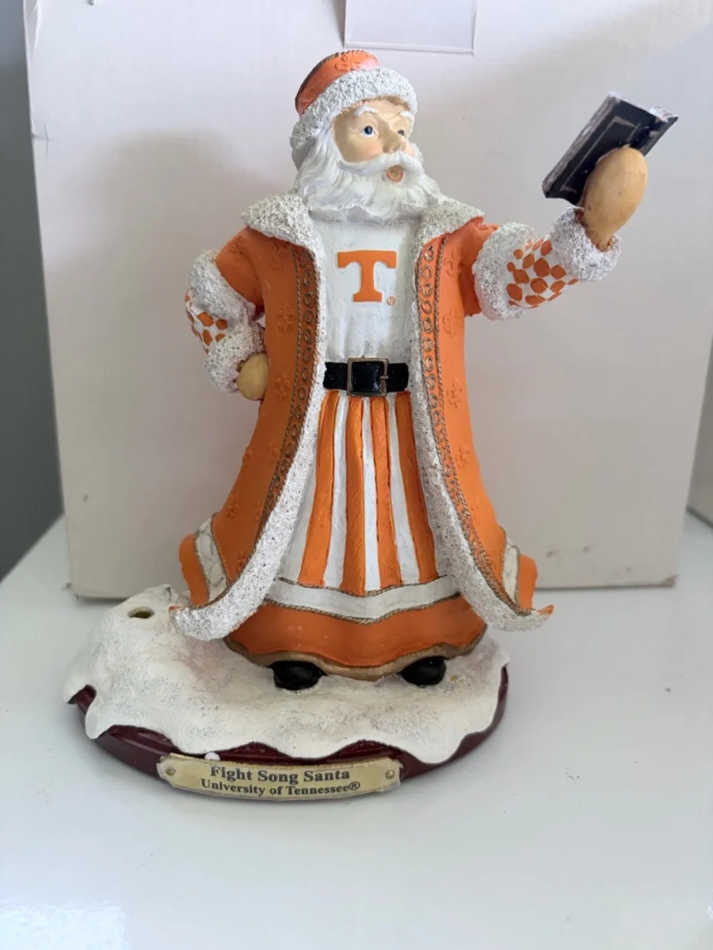 Tennessee Volunteers Collegiate Collectable Santa. Sixth in Limited Series